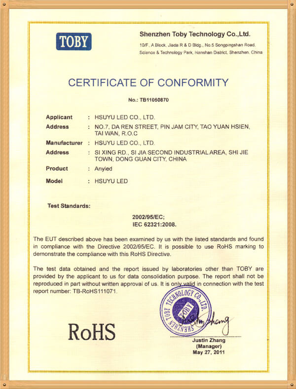 LED pixel module with RoHS